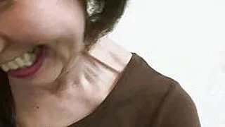 Black-haired granny from Asia Michiyo Fukumoto decided to remember youth on a guy's dick