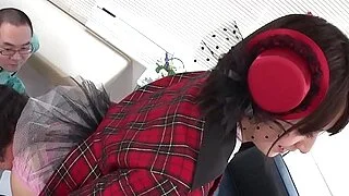 Japanese chick, Ruri Narumiya facesits guys, uncensored