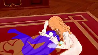 One Piece Хентай - Нами минет и ковбойша - Японская азиатская манга, аниме, фильм, игра, порно